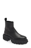 Off-White Tractor Lug Zip Boot Black White at Nordstrom,