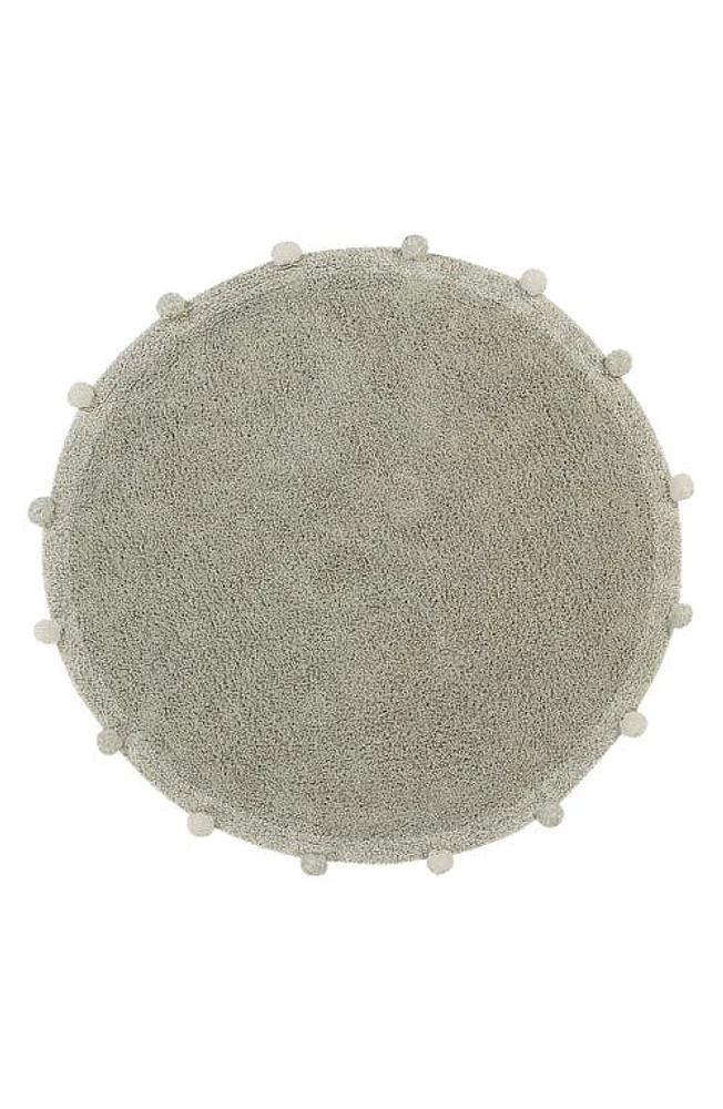 Lorena Canals Bubbly Washable Cotton Area Rug in Olive Natural at Nordstrom