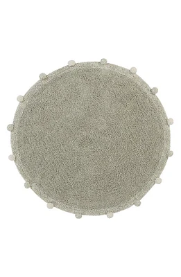 Lorena Canals Bubbly Washable Cotton Area Rug in Olive Natural at Nordstrom