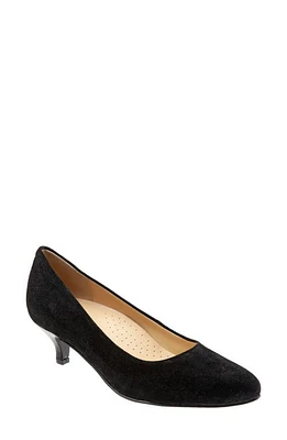 Trotters Kiera Pump Black Suede at Nordstrom,