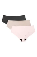 Proof 3-Pack Period & Leak Moderate Absorbency Briefs Black/Blush/Sand at Nordstrom,