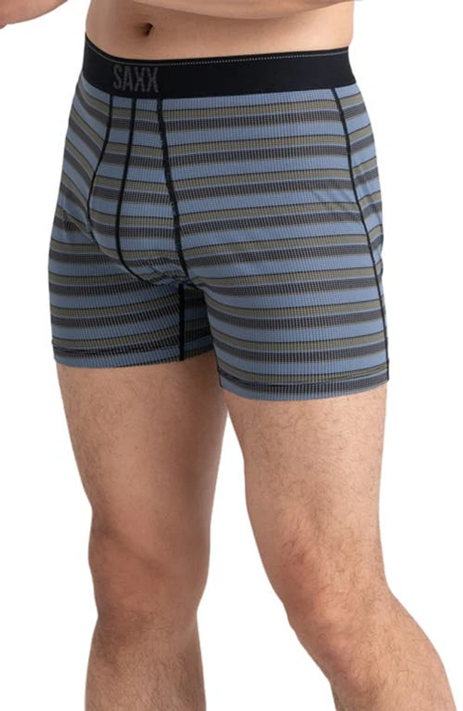 SAXX Quest Quick Dry Mesh Slim Fit Boxer Briefs Solar Stripe- Twilight at Nordstrom,