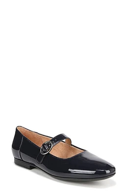 Naturalizer Kelly Mary Jane Flat French Navy Synthetic at Nordstrom,