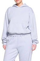 SKIMS Cotton Blend Fleece Classic Pullover Hoodie at Nordstrom,