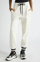 Moncler Logo Patch Joggers White at Nordstrom,