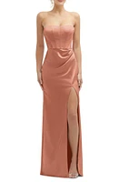 After Six Corset Strapless Charmeuse Gown at Nordstrom,