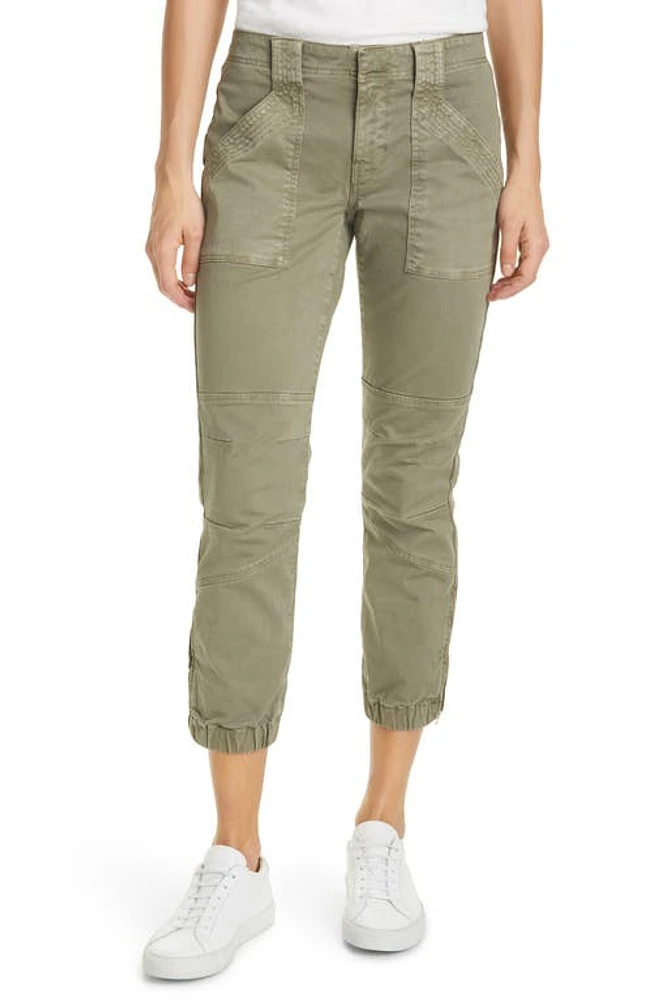 FRAME Trapunto Stitch Cuff Moto Pants at Nordstrom,