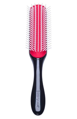 DENMAN D3 Original Styler 7-Row Hairbrush in Black With Gold Crown at Nordstrom