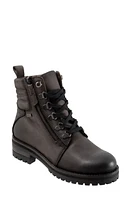 SoftWalk Everett Combat Boot Black Distress at Nordstrom,