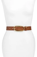 Treasure & Bond Oval Buckle Leather Belt at Nordstrom,