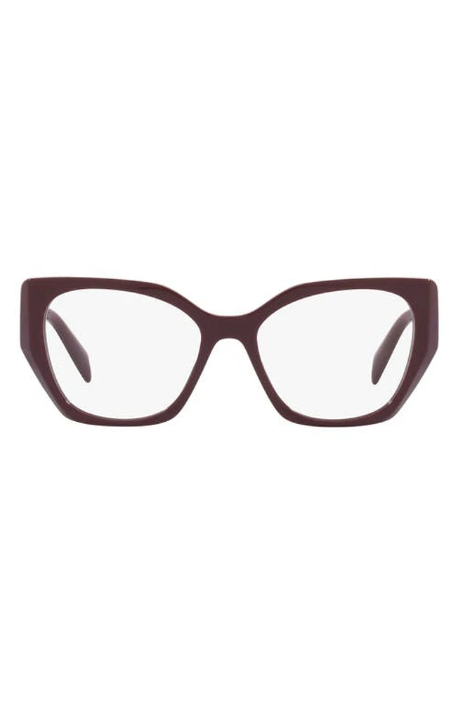 Prada 52mm Optical Glasses in Red at Nordstrom