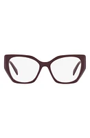 Prada 52mm Optical Glasses in Red at Nordstrom