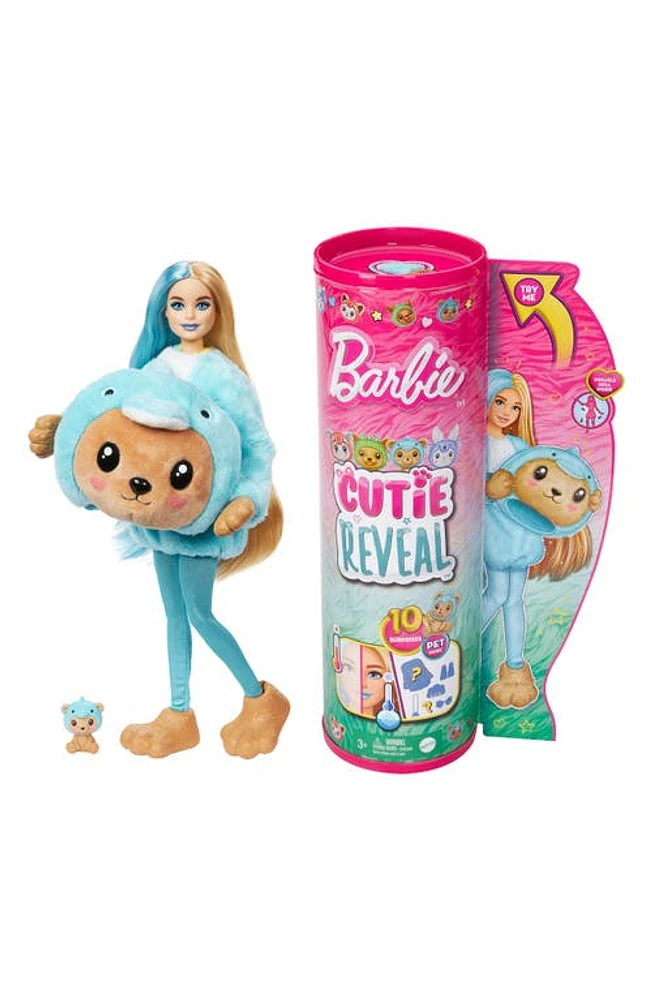 Mattel Barbie Cutie Reveal Teddy Bear as Dolphin Doll with 10 Surprises in None at Nordstrom