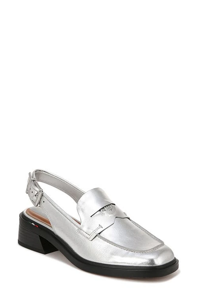 Franco Sarto Giada Slingback Loafer Pump Silver at Nordstrom,