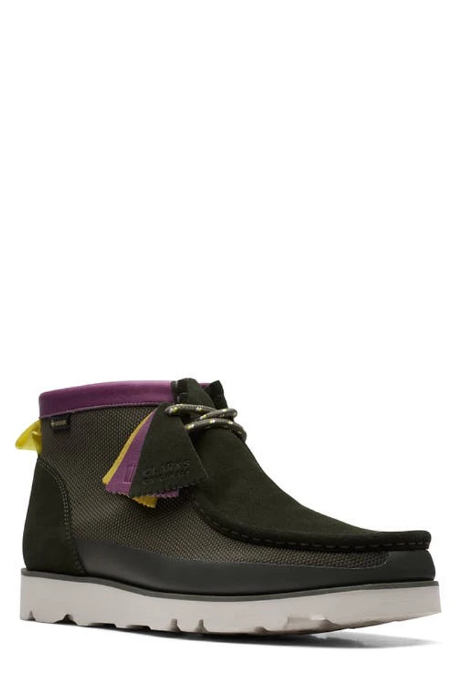 Clarks(r) Wallabee 2.0 Gore-Tex Waterproof Chukka Boot Olive at Nordstrom,