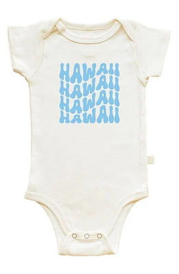 Tenth & Pine Hawaii Organic Cotton Bodysuit Natural at Nordstrom,