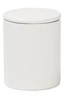 PIGEON AND POODLE Cordoba Textured Ceramic Round Wastebasket in White Burlap at Nordstrom