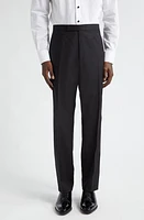 ZEGNA Wool & Mohair Tuxedo Trousers Black at Nordstrom, Us