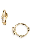 BP. 14K Gold Dipped Cubic Zirconia Huggie Hoop Earrings at Nordstrom