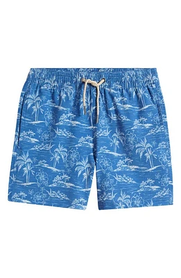 Fair Harbor Kids' Bayberry Swim Trunks in Blue Island Hopper at Nordstrom