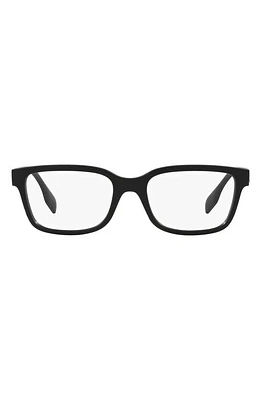 burberry Charlie 55mm Square Optical Glasses in Matte Black at Nordstrom