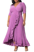 Kiyonna Veronica Ruffled High-Low Evening Gown at Nordstrom,