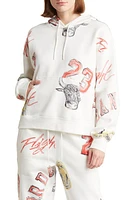 Jordan Brooklyn Print Fleece Hoodie at Nordstrom,