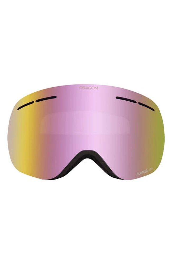 DRAGON X1S 70mm Snow Goggles with Bonus Lens in Cool Grey/Pink Ion/Dark at Nordstrom