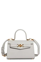 Versace Medusa Leather Top Handle Bag in Pearl Grey-Gold Versace at Nordstrom