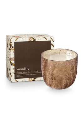 ILLUME Woodfire Mercury Glass Candle in Woodfire Gold 9.1Oz at Nordstrom, Size 9.1 Oz