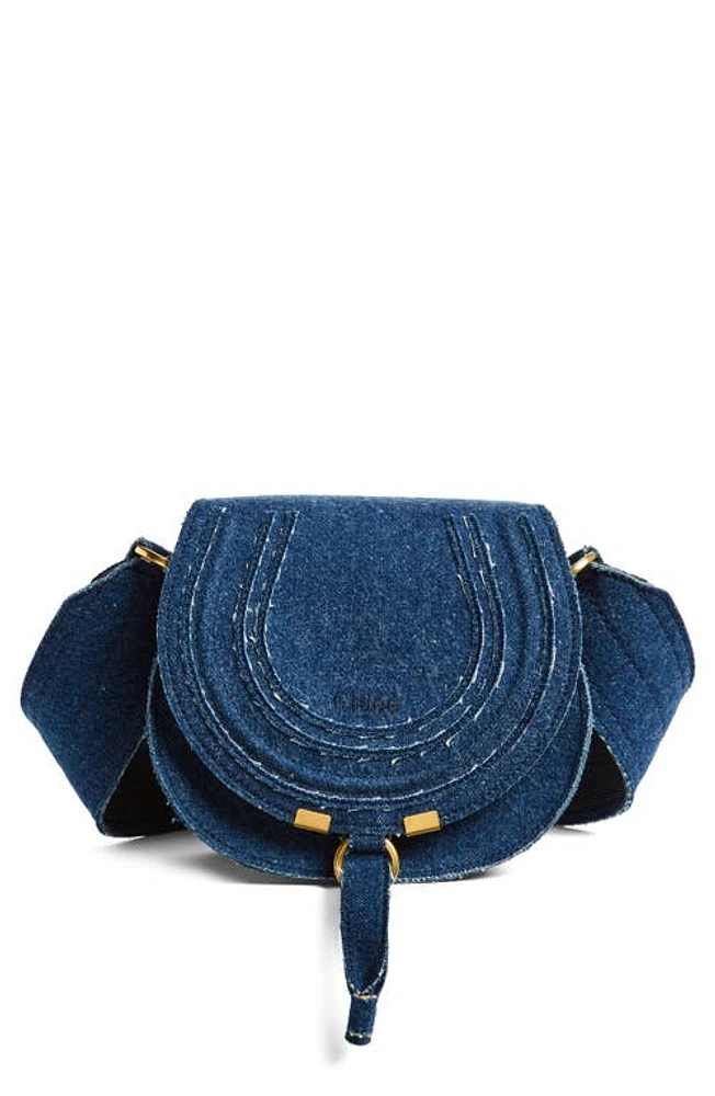 Chloé Small Marcie Denim Crossbody Bag in Denim 45D at Nordstrom