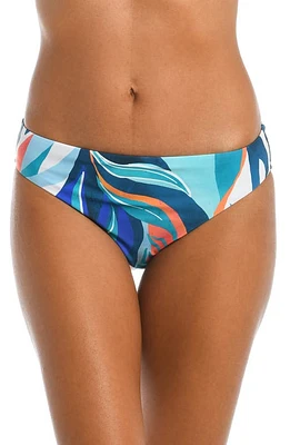 La Blanca Coastal Palms Hipster Bikini Bottoms Ice Blue at Nordstrom,