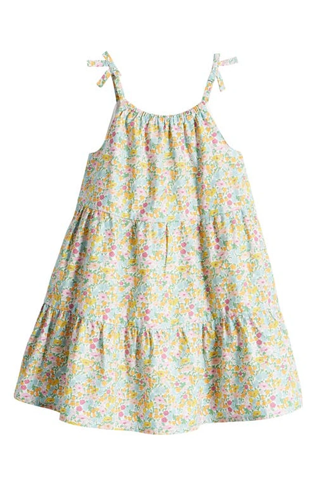 Janie and Jack x Liberty London Kids' Poppy Daisy Tiered Sundress Multi at Nordstrom,