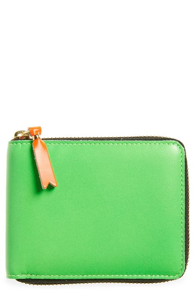 Comme des Garçons Wallets Super Fluo Wallet in Green at Nordstrom