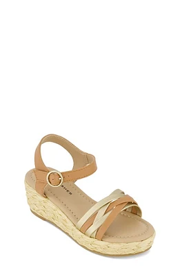 Marc Fisher Kids' Marren Ankle Strap Platform Wedge Sandal Cognac at Nordstrom, M