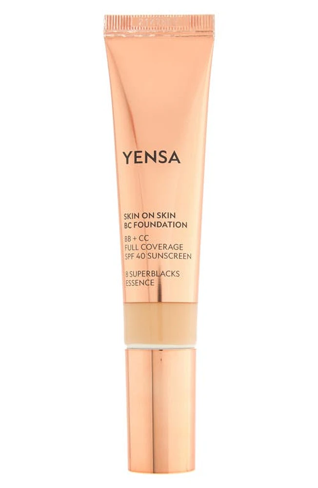 YENSA Skin on Skin BC Foundation BB + CC Full Coverage Foundation SPF 40 in Medium Warm at Nordstrom, Size 1 Oz