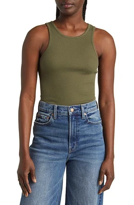 rag & bone The Essential Rib Organic Pima Cotton Blend Tank at Nordstrom,