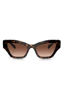 Swarovski 53mm Irregular Sunglasses in Havana at Nordstrom