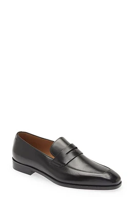 BOSS Lisbon Penny Loafer in Black at Nordstrom, Size 11Us