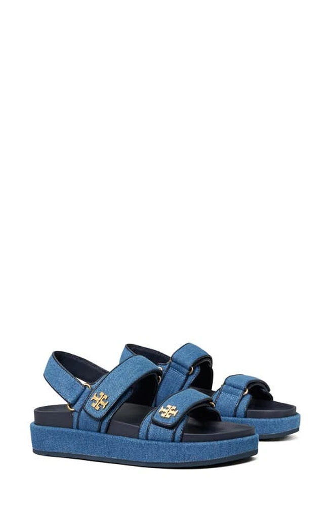 Tory Burch Kira Slingback Sport Platform Sandal Dark Denim /New Navy at Nordstrom,