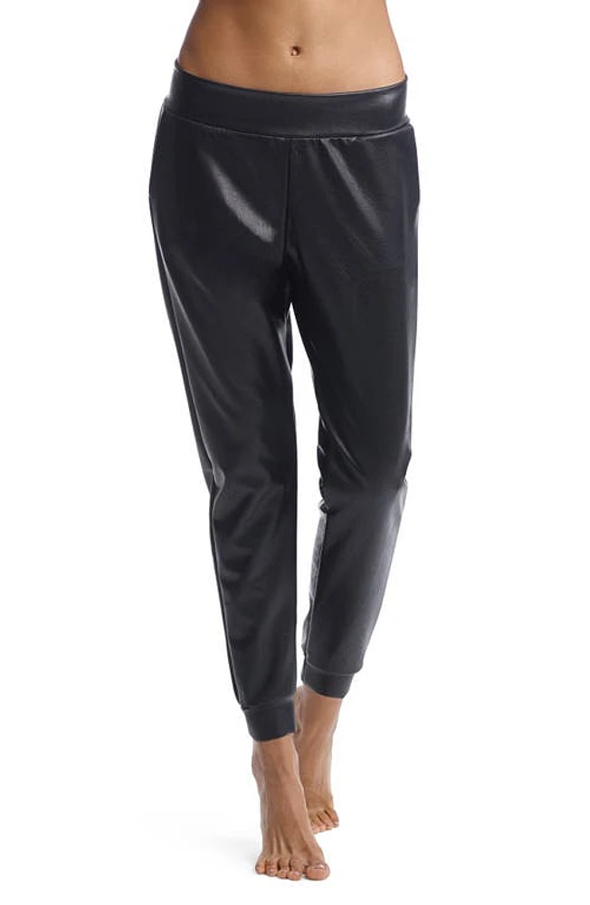 Commando Faux Leather Jogger Pants in Black at Nordstrom, Size Large