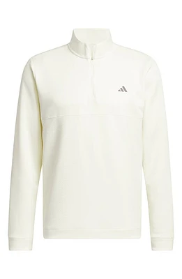 adidas Golf Ultimate365 Quarter Zip Pullover Ivory at Nordstrom,