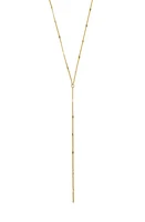 Argento Vivo Sterling Silver Coffee Bean Station Y-Necklace in Gold at Nordstrom