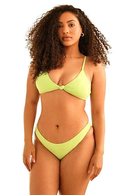 Dippin Daisys Zen Knotted Triangle Bikini Top Green Tea at Nordstrom,