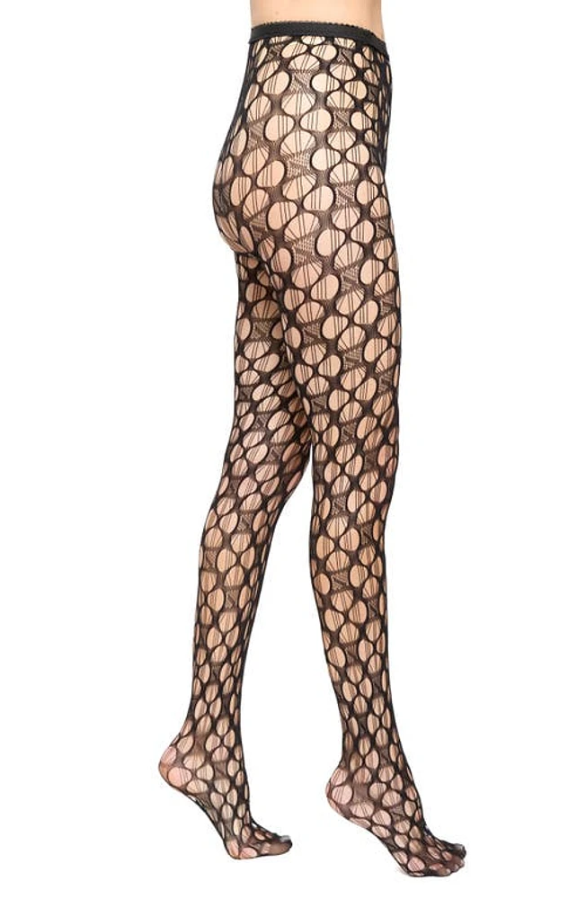 Stems Lace Fishnet Tights in Black at Nordstrom