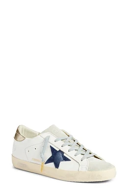 Golden Goose Super-Star Low Top Sneaker White/Blue at Nordstrom,