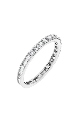 Bony Levy 18K Gold Mix Diamond Band Ring - 0.73 ctw in 18K White Gold at Nordstrom, Size 7.5