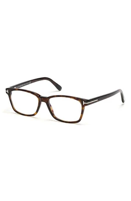 TOM FORD 51mm Blue Light Blocking Glasses in Dark Havana/Blue Block Lens at Nordstrom