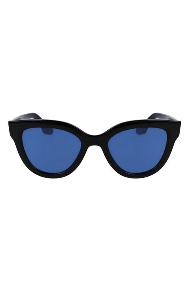 Victoria Beckham 52mm Tea Cup Sunglasses in Black at Nordstrom