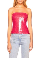 Susana Monaco Sheer Sequin Tube Top at Nordstrom,